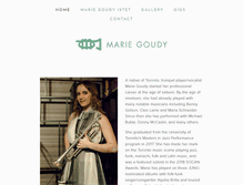 Tablet Screenshot of mariegoudy.com